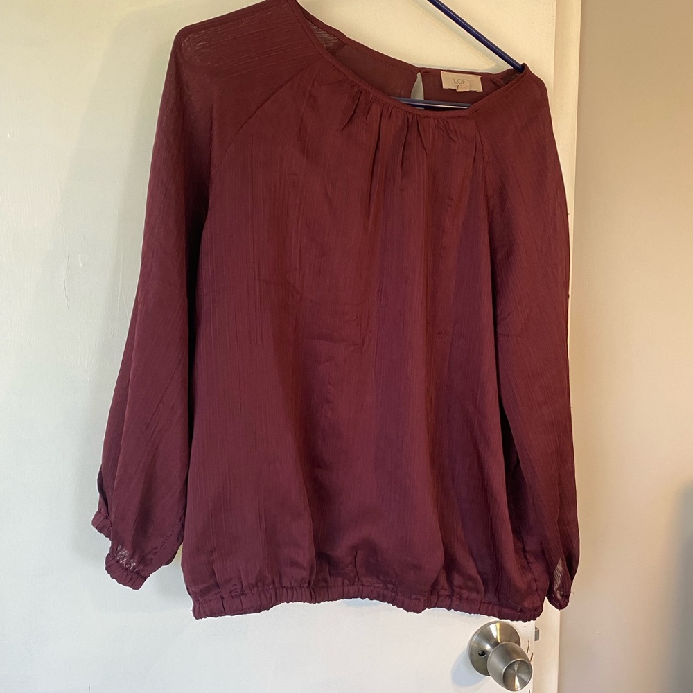 Maroon blouse